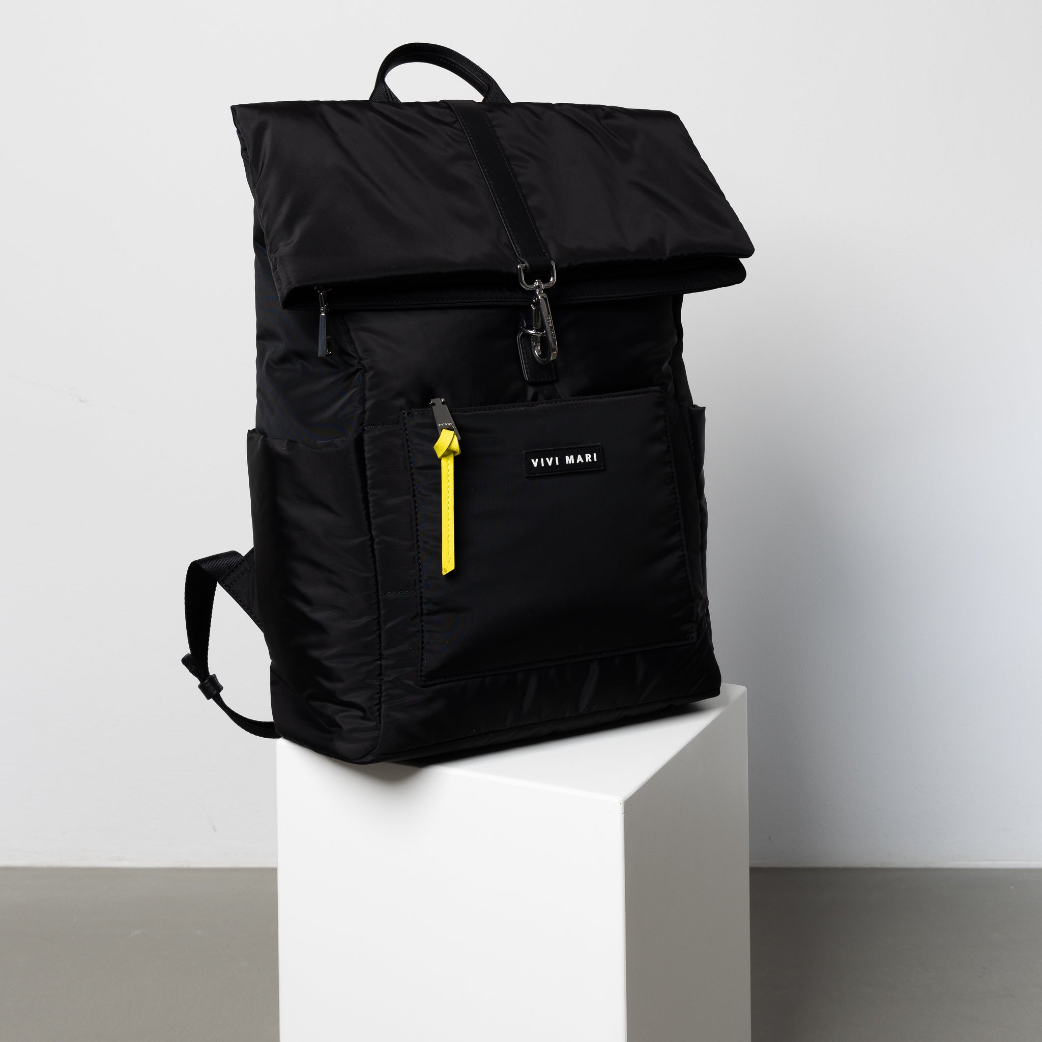 Medium size shop black backpack