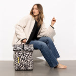 Padded Backpack medium - leo splashes black/sand - VIVI MARI