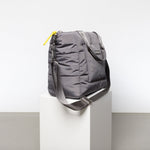 padded tote bag medium + strap basic woven slim - taupe - VIVI MARI