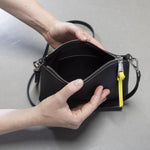 Pouch + strap basic classic thin - black - VIVI MARI