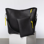 Pouch + strap basic classic thin - black - VIVI MARI