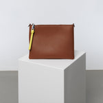 pouch + strap basic classic thin - tan - VIVI MARI