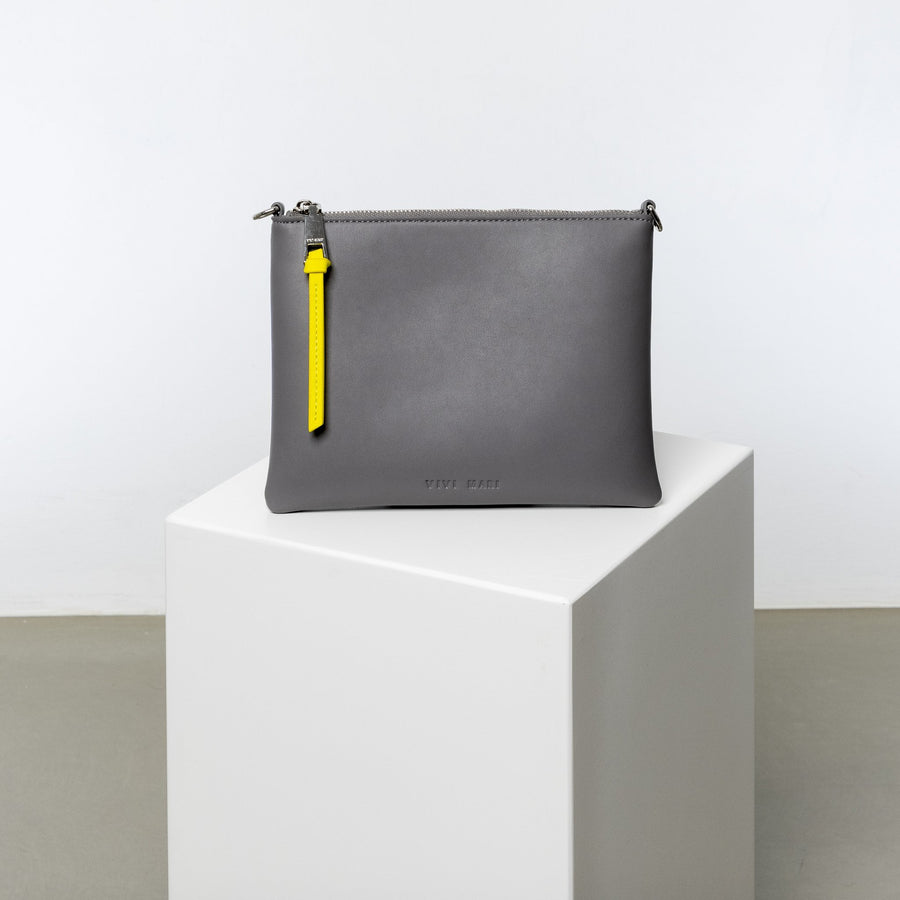 Pouch + strap basic classic thin - taupe - VIVI MARI