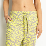 Pyjama Pants - leo splashes yellow/grey - VIVI MARI