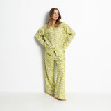Pyjama Pants - leo splashes yellow/grey - VIVI MARI