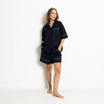 Pyjama Shorts - solid navy - VIVI MARI