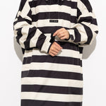 Raincoat bold stripes - black/sand - VIVI MARI