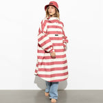 Raincoat bold stripes - blush/sand - VIVI MARI