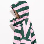 Raincoat bold stripes - green/rosé - VIVI MARI
