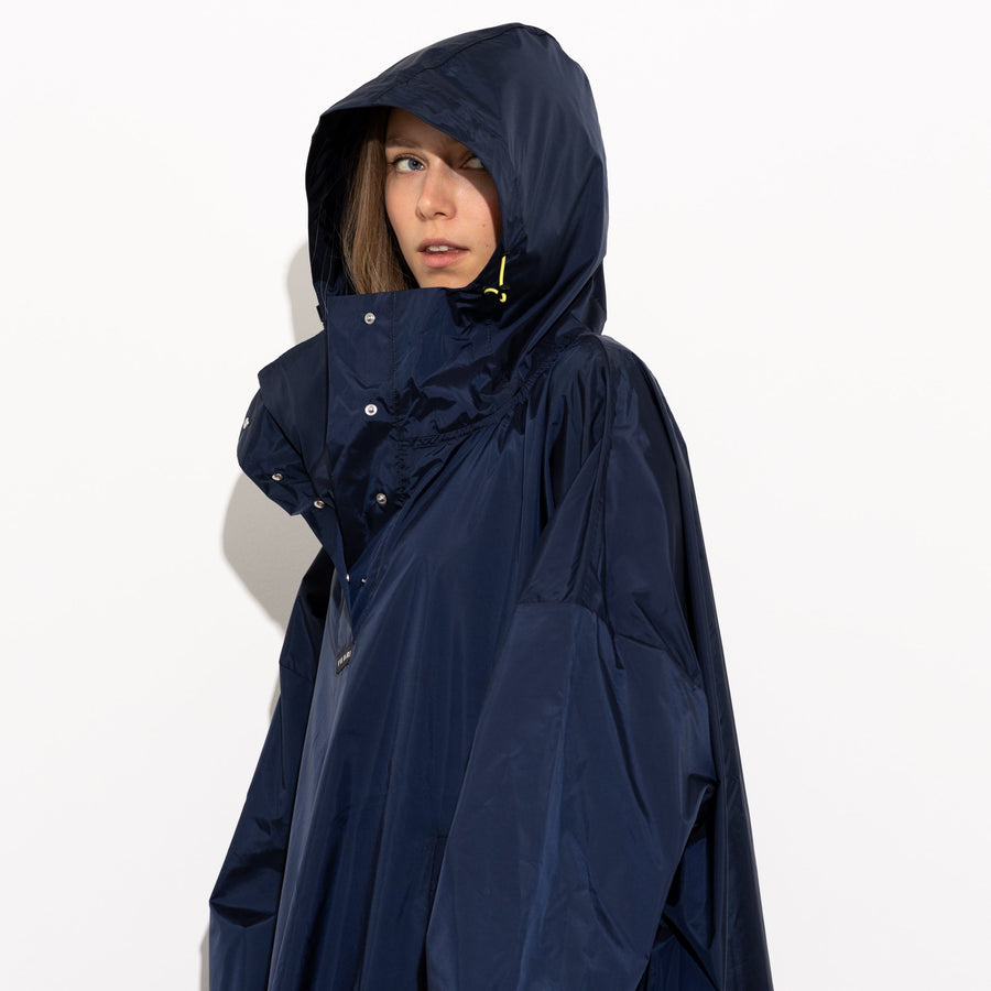 Raincoat solid navy - VIVI MARI