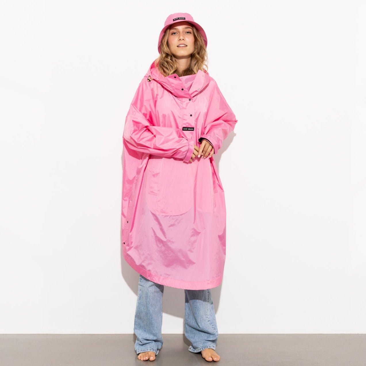 Raincoat solid soft pink - VIVI MARI