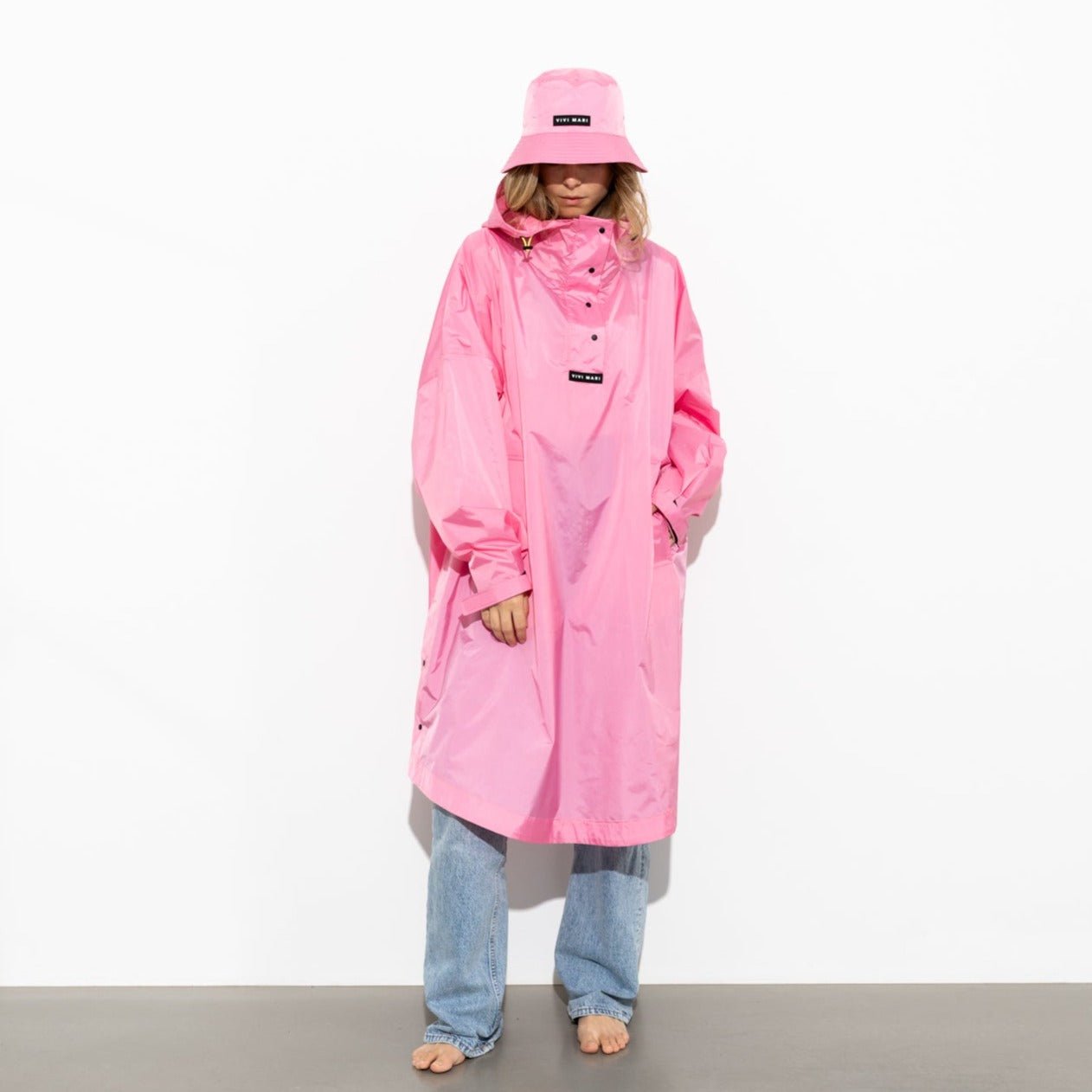 Raincoat solid soft pink - VIVI MARI