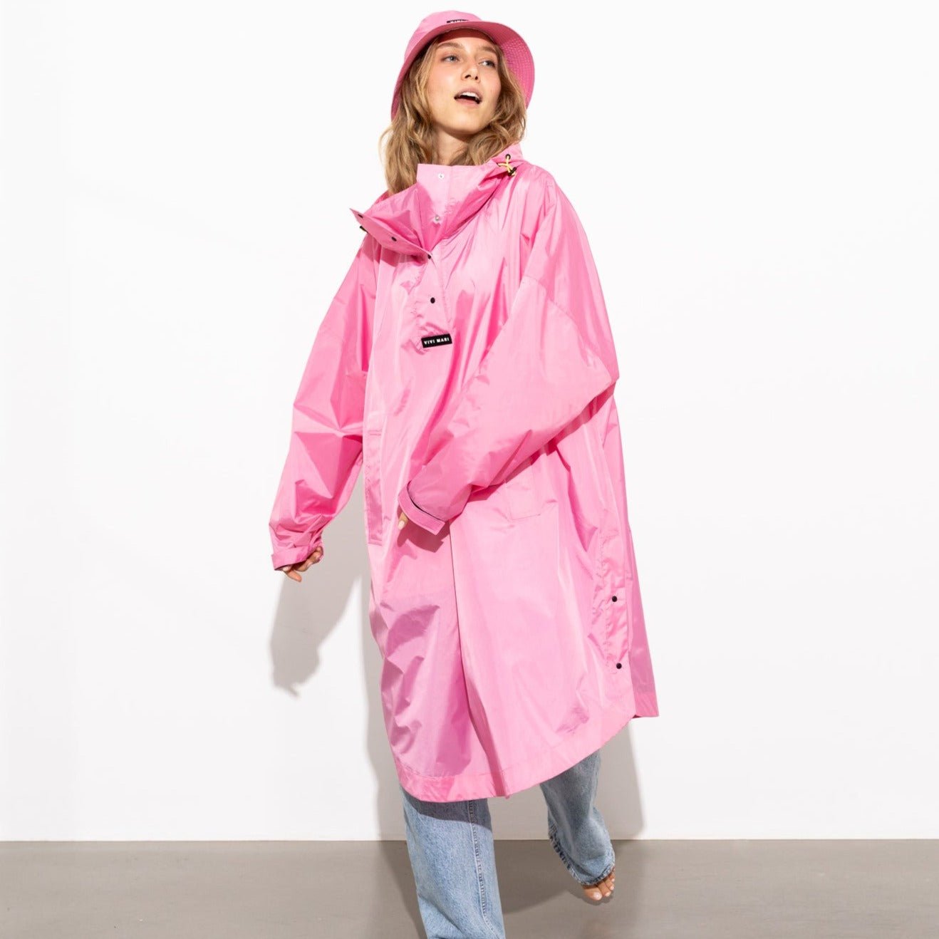 Raincoat solid soft pink - VIVI MARI