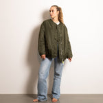 Reversible Bomber Jacket - olive/leo navy-olive - VIVI MARI