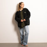 Reversible Bomber Jacket - olive/leo navy-olive - VIVI MARI
