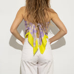 Scarf leo - lavender/grey - VIVI MARI
