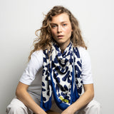 Scarf leo - navy/white - VIVI MARI