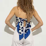 Scarf leo - navy/white - VIVI MARI