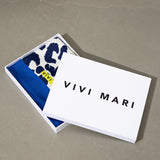 Scarf leo - navy/white - VIVI MARI