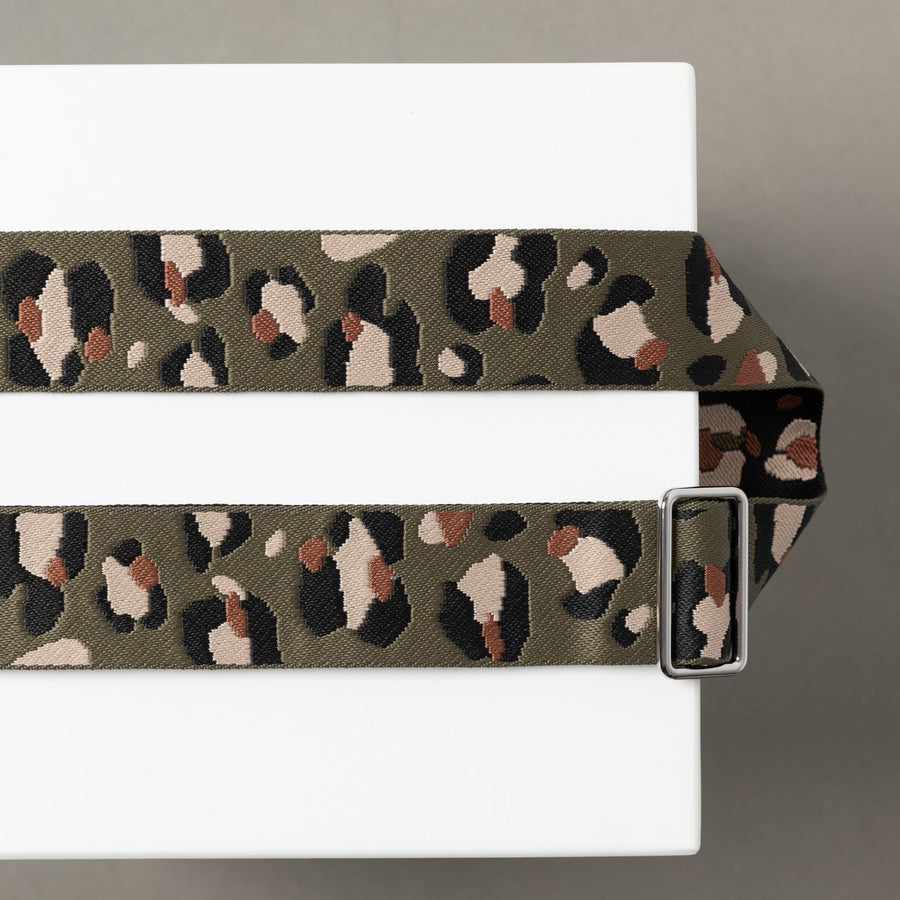 strap abstract leopard olive/black - black - VIVI MARI