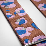 strap abstract leopard tan/rose - tan - VIVI MARI
