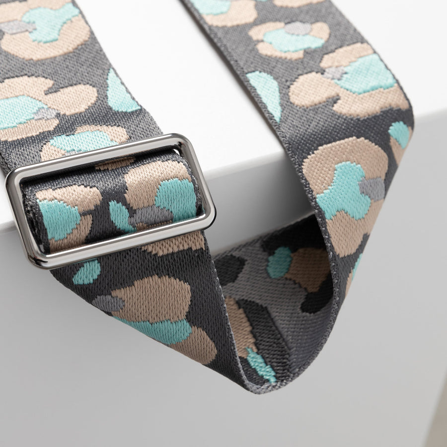 strap abstract leopard taupe/mint - black - VIVI MARI