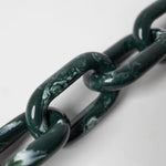 strap acrylic chain forest green - long - VIVI MARI