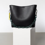 strap acrylic chain forest green - short - VIVI MARI