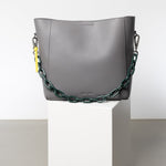 strap acrylic chain forest green - short - VIVI MARI