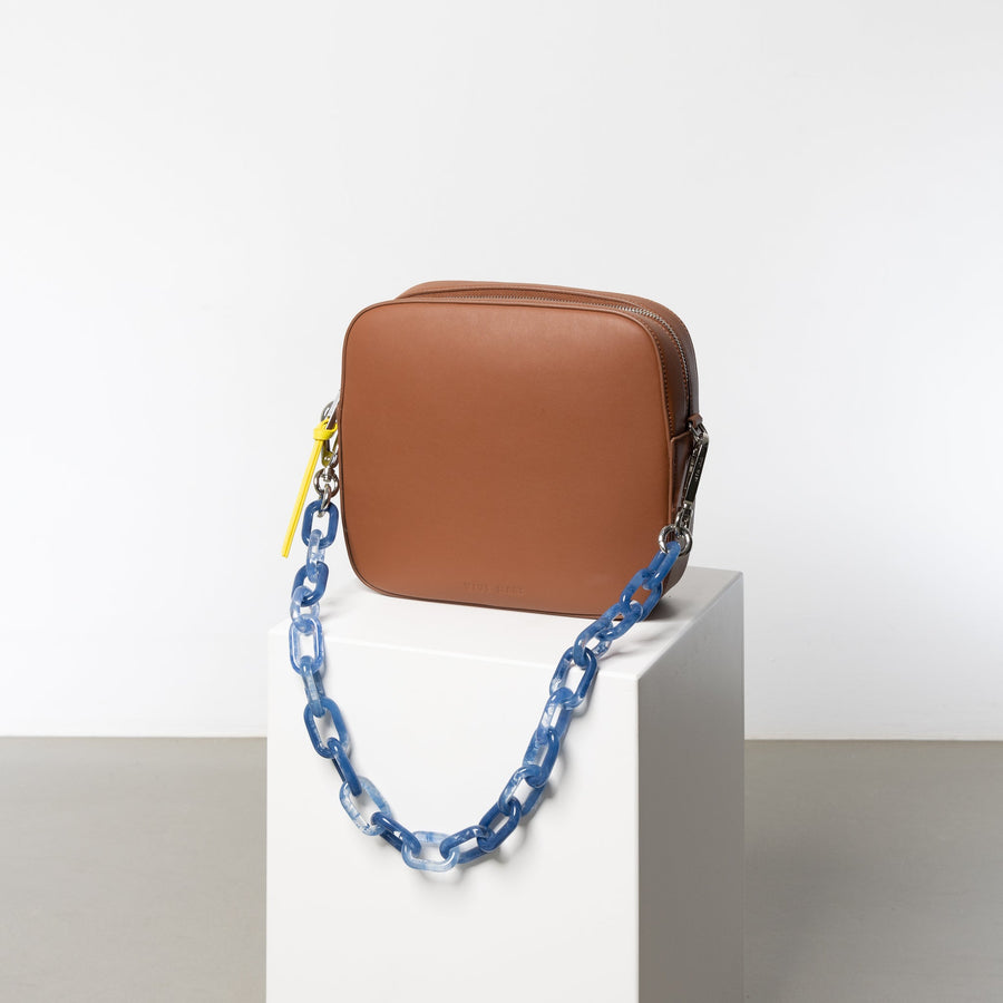 strap acrylic chain ocean blue - short - VIVI MARI