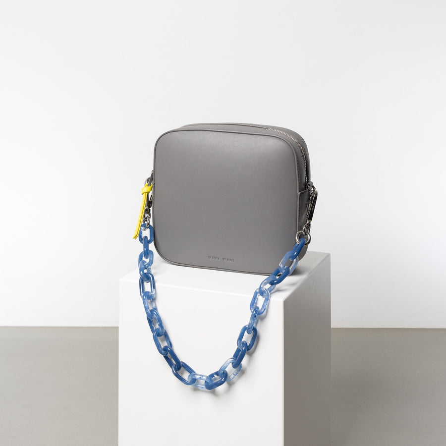 strap acrylic chain ocean blue - short - VIVI MARI