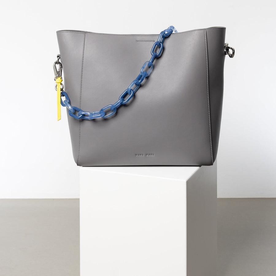 strap acrylic chain ocean blue - short - VIVI MARI