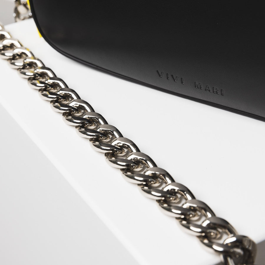 strap chunky chain silver - VIVI MARI