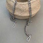 strap chunky chain silver - VIVI MARI