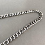 strap chunky chain silver - short - VIVI MARI