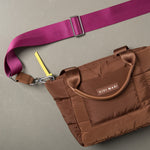strap deep magenta - tan - VIVI MARI