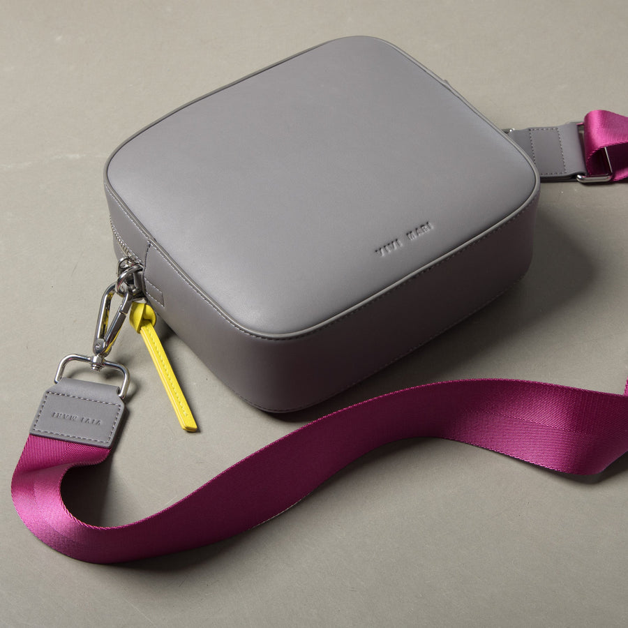 strap deep magenta - taupe - VIVI MARI