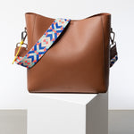 strap neo boho blue/pink - tan - VIVI MARI