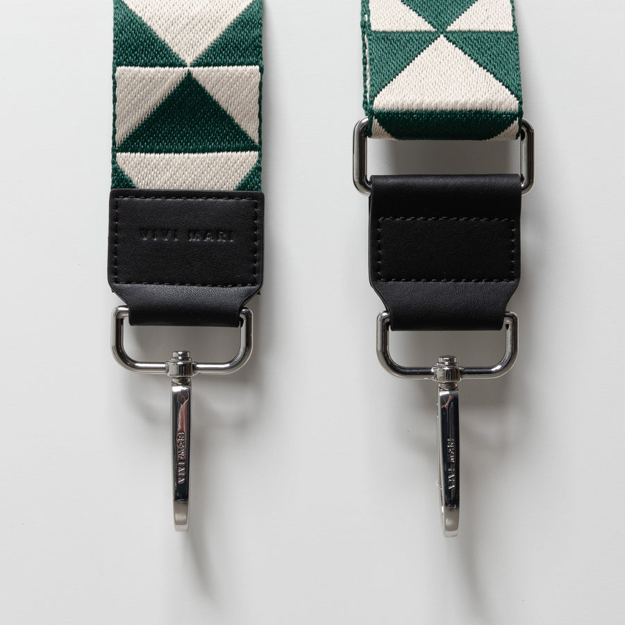 strap triangles green/sand - black - VIVI MARI