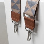 strap triangles grey/beige - tan - VIVI MARI