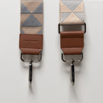 strap triangles grey/beige - tan - VIVI MARI