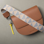 strap triangles grey/beige - tan - VIVI MARI