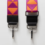 strap triangles magenta/orange - black - VIVI MARI