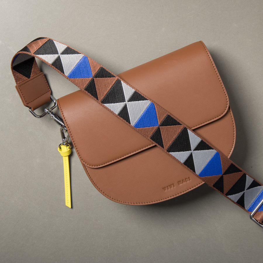 strap triangles multi tan/blue - tan - VIVI MARI