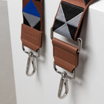strap triangles multi tan/blue - tan - VIVI MARI