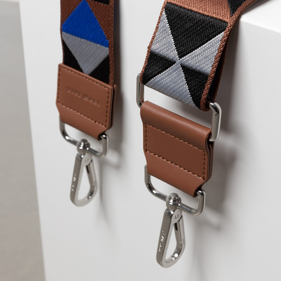 strap triangles multi tan/blue - tan - VIVI MARI