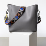 strap triangles multi tan/blue - taupe - VIVI MARI