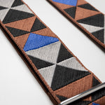strap triangles multi tan/blue - taupe - VIVI MARI