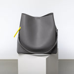 tote bag + strap basic classic - taupe - VIVI MARI