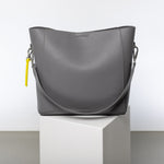 tote bag + strap basic classic - taupe - VIVI MARI